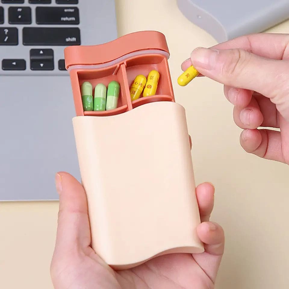 Portable 6 Grid Pill Box, Tablet Pill Box Dispenser, Medical Kit Organizer, Small Mini Pill Box, Seal Pill Storage Organizer, Outdoor Travel Pill Dust-proof Protect Container Portable 6 Grid Pill Box, Tablet Pill Box Dispenser, Medical Kit Organizer, Small Mini Pill Box, Seal Pill Storage Organizer, Outdoor Travel Pill Dust-proof Protect Container